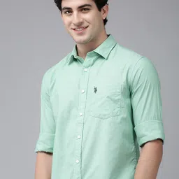 U.S. Polo Assn. Tailored Fit Pure Cotton Casual Shirt-picture-10