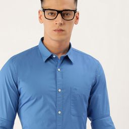 Peter England Men Slim Fit Opaque Formal Shirt-image-73
