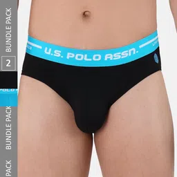 U.S. Polo Assn. Men Pack Of 2 Cotton Basic Briefs-picture-23