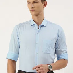 Peter England Men Slim Fit Opaque Formal Shirt-image-93