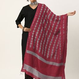 ArtEastri Pure Silk Hand-Woven Shibori Dupatta-picture-53