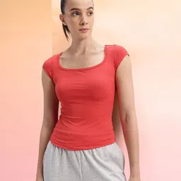 HRX by Hrithik Roshan Scoop Neck Lifestyle Top-picture-31