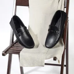 99CRAFTS Men Leather Formal Loafers-image-60