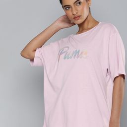 Puma Women ANIMAL REMIX BOYFRIEND Brand Logo Printed dryCELL T-shirt-image-38