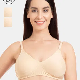 Tweens Beige Set Of 3 Solid Non-Wired Non Padded Everyday Bra TW-286-3PC-SK-30D-picture-23