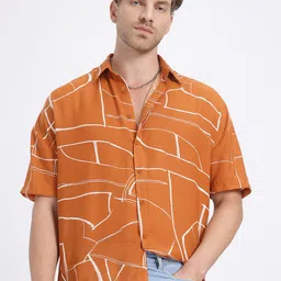 glitchez Marble Embers Printed Shirt-picture-17