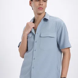 glitchez Textured Terrain Relaxed Fit Shirt-picture-8