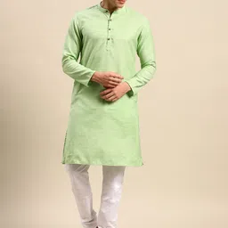 Anouk Men Green Kurta with Churidar-92