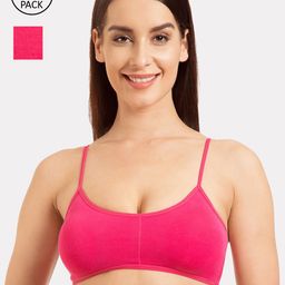 Tweens Pack Of 2 Pink Solid Non-Wired Lightly Padded Everyday Bras TW-9280-2PC-DPK-picture-8