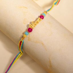 Veera TOS Traditional Rakhi Set 1 with Kumkum Chawal-image-59