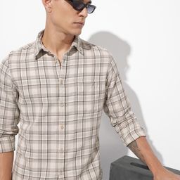 The Roadster Life Co. Pure Cotton Checked Self-Design Casual Shirt-image-32
