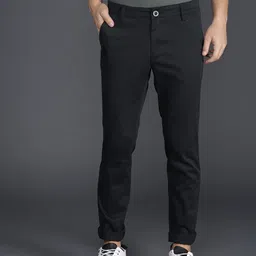 WROGN Men Black Chinos-picture-22