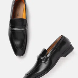 Van Heusen Men Leather Formal Horsebit Loafers-image-66