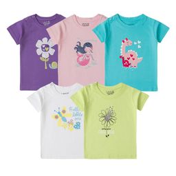 Luke & Lilly Girls 5 Printed Applique T-shirt-image-5