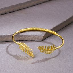 DressBerry Gold Plated Adjusted Kada Bracelet-31