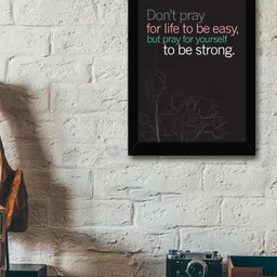 TIED RIBBONS Black & Charcoal Grey Inspirational Typographic Wall Art-6