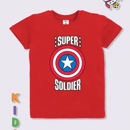 YK Disney Boys Captain America Printed T-shirt-picture-35