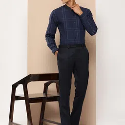 INVICTUS Slim Fit Checked Pure Cotton Formal Shirt-image-54