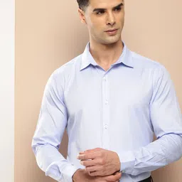INVICTUS Men Original Slim Fit Micro Checks Formal Shirt-image-32
