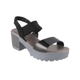 Mochi Women Black Solid Platforms-27