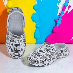Pampy Angel Men Grey Croslite Clogs-picture-8
