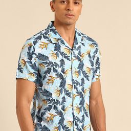 Being Human Slim Fit Tropical Printed Casual Shirt-image-18