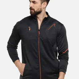 Campus Sutra Men Black Solid Lightweight Jacket-picture-43