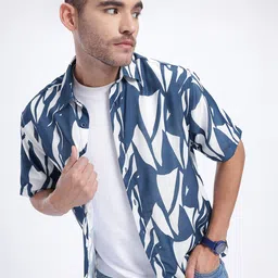 glitchez Laid Back Printed Relaxed Shirt-picture-53
