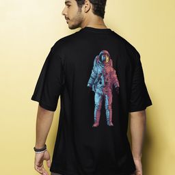 Bewakoof Men Black Printed Oversized T-shirt-image-34