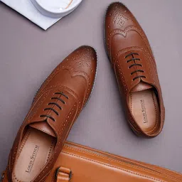 louis stitch Men Leatherette Brogue Formal Shoes-picture-42