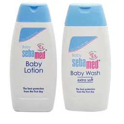 Sebamed Baby Set Of Extra Soft Body Wash & Baby Lotion-picture-1
