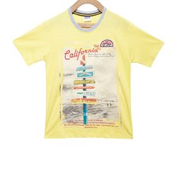Duke Boys Yellow Printed Round Neck T-shirt-image-96