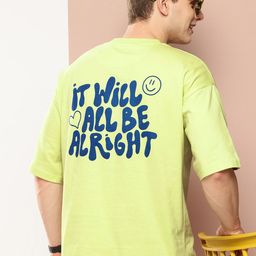 Harvard Typography Printed Drop-Shoulder Sleeves Pure Cotton T-shirt-image-32