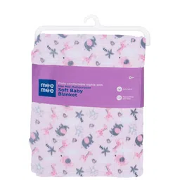 MeeMee Kids Pink Floral Mild Winter 300 GSM Single Bed Blanket-image-86