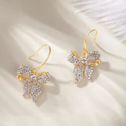 DressBerry Bow Design Drop Earrings-image-8