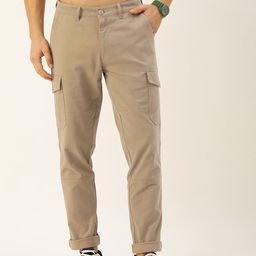 Harvard Men Classic Solid Slim Fit Cargos-image-49