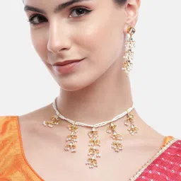 Anouk Gold-Plated Drop Kundan Jewellery Set-52