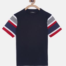 LAdore Boys Black Solid Round Neck Pure Cotton T-shirt-image-83