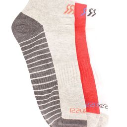ROMEO ROSSI Men Pack Of 3 Assorted Ankle-Length Socks-19