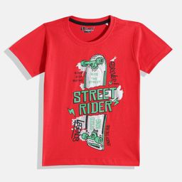 Eteenz Boys Typography Printed Cotton T-shirt-image-23
