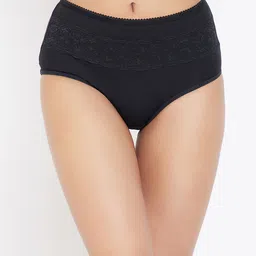 Clovia Women Black Solid Hipster Briefs PN3216P133XL-image-96