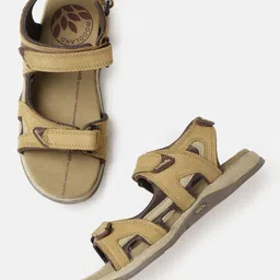 Woodland Men Leather Comfort Sandals-picture-22