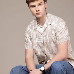 The Roadster Life Co. Relaxed Fit Checked Drop-Shoulder Sleeves Pure Cotton Casual Shirt-picture-43
