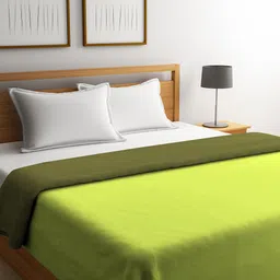 STELLAR HOME Green Solid AC Room 300 GSM Double Bed Comforter-image-54