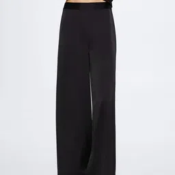 MANGO Women Satin-Finish Parallel Trousers-image-26