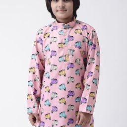 Hangup Boys Multicoloured & Multicoloured Printed Straight Kurta-image-61