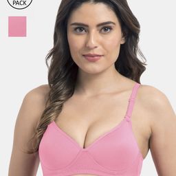 KOMLI Pink Solid Pack of 2 Everyday Bra K-9555-2PC-BPK-28B-picture-54