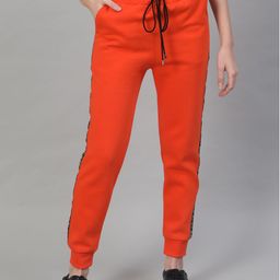 STREET 9 Women Orange Regular Fit Solid Joggers-image-68