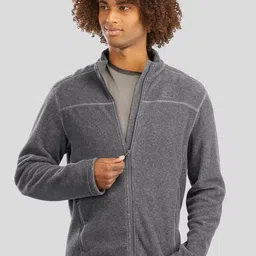 Quechua By Decathlon Men Grey Solid Insulator Hiking and Trekking Jacket-picture-32