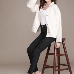 Label Ritu Kumar Women Black Jean Relaxed Fit Stretchable Jeans-image-25